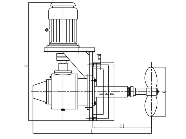 대형 탱크용 사이드 엔트리 화학 산업 믹서